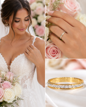 Load image into Gallery viewer, Diamond illusion ring