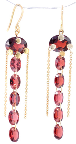 Red garnet cascade