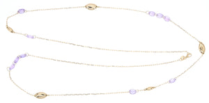 Extra long amethyst sautoire