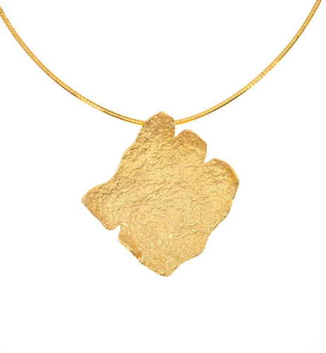 Large oak tree leafe necklace