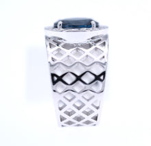 Load image into Gallery viewer, Signature Ring - Golden Basket - Dark Blue Ring
