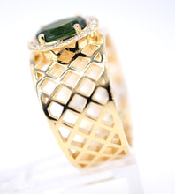 Load image into Gallery viewer, Signature Ring - LARGE Green Chrome Diopside