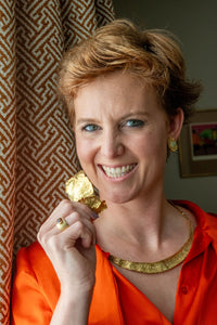 A Gold Torc necklace