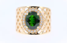 Load image into Gallery viewer, Signature Ring - LARGE Green Chrome Diopside