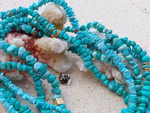 Navajo's beauty necklace - Darker Blue