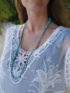 Navajo's beauty necklace - Darker Blue
