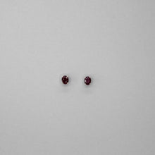 Load image into Gallery viewer, Red Rose Studds Earrings