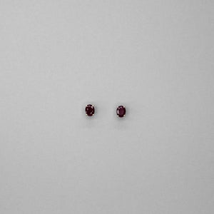 Red Rose Studds Earrings