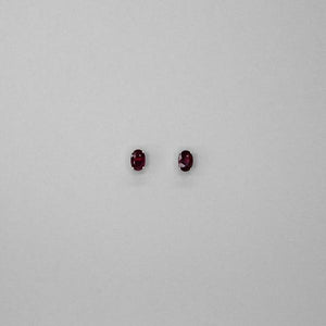 Red Rose Studds Earrings
