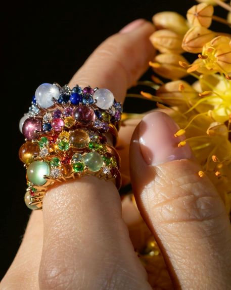 Mings Four Seasons Cutout Dome Band Ring in 14k For Sale at 1stDibs