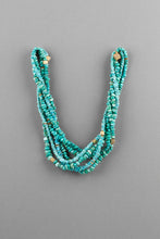 Load image into Gallery viewer, Stack your turquoise necklaces together to give them an even better opulent, luxury and unique style
