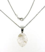 Load image into Gallery viewer, Pendant + chain 18Kt white gold