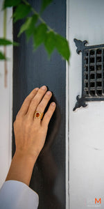 Signature Ring - Golden Basket - Large Oval Yellow Sun Ring