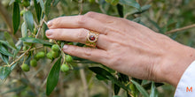 Load image into Gallery viewer, Signature Ring - Golden Basket - Large Oval Kiss Me
