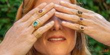 Load image into Gallery viewer, Signature Ring - Golden Basket - Only Diamonds