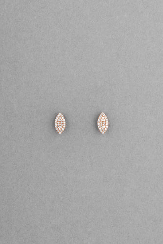 Diamond Leaves Studs