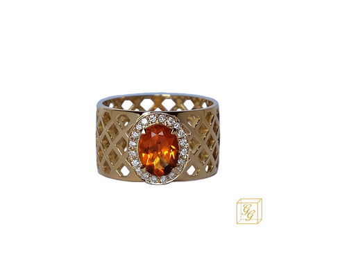 Signature Ring - Golden Basket - Small Pumpkin Ring