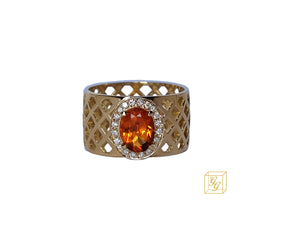 Signature Ring - Golden Basket - Small Pumpkin Ring